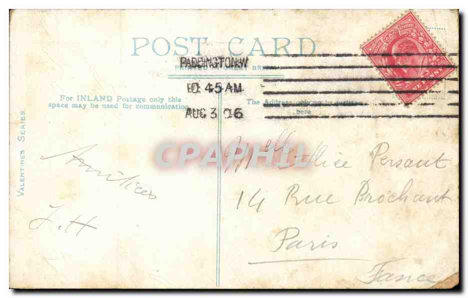 Angleterre - England - London - The Strand and Charing Cross - CPA  — Rückseite