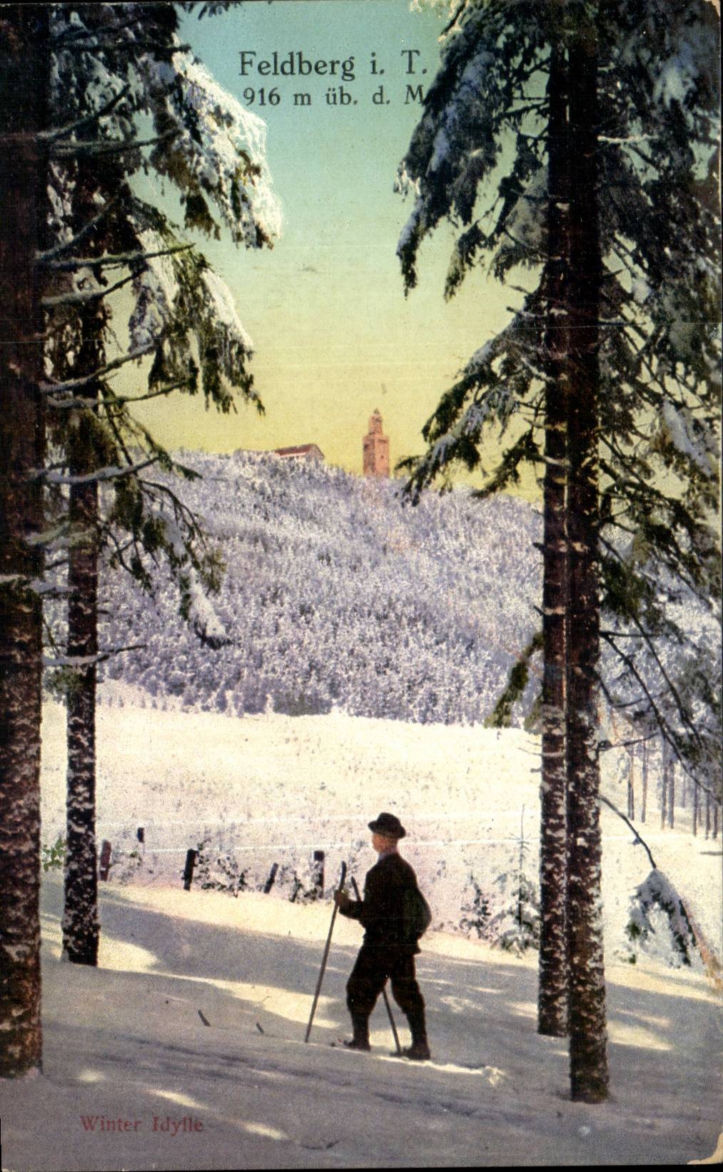 Allemagne - Deutscland - Feldberg - 916 m - Schnee - sous neige - CPA 