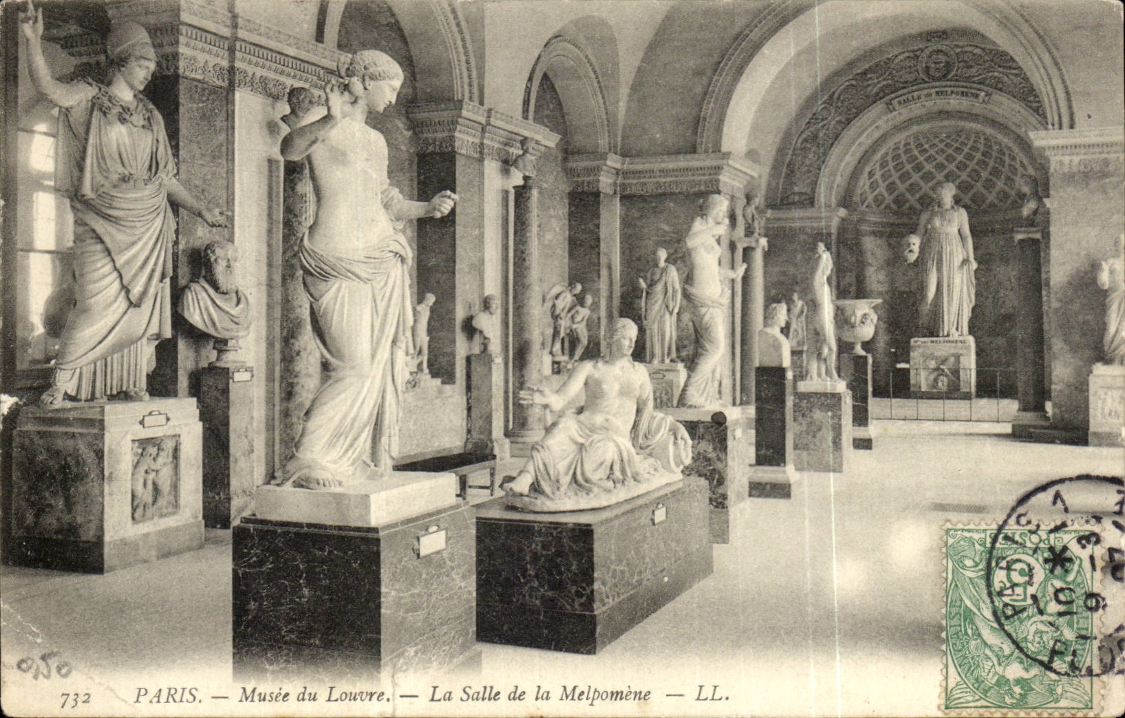 Paris - 1 - Musee du Louvre - La Salle de la Melpomene - CPA 