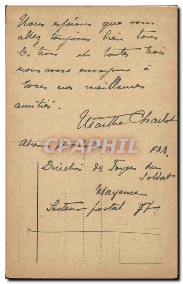 Allemagne - Deutschland - Mainz - Mayence - Boppstrasse - Kaiser Wilhelm Ring - CPA  — Rückseite