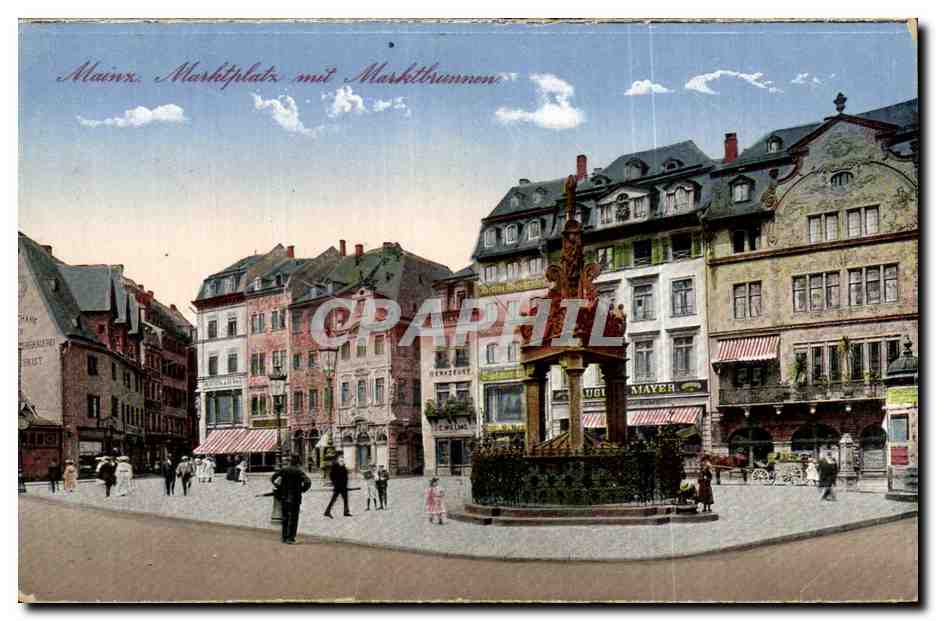 Allemagne - Deutschland - Mainz - Marktplatz - Marktbrunnen - CPA 