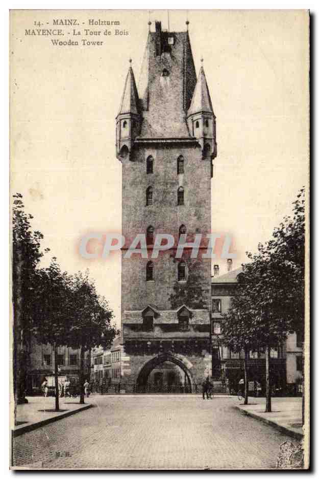 Mainz - Holzturm — Tour en bois — éditeur F. H. B.