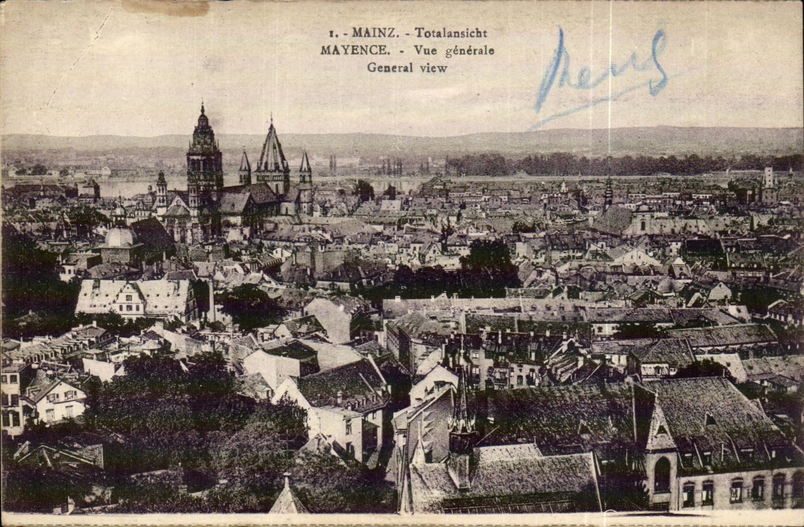 Mayence — Vue générale — éditeur et n° de série non lisibles