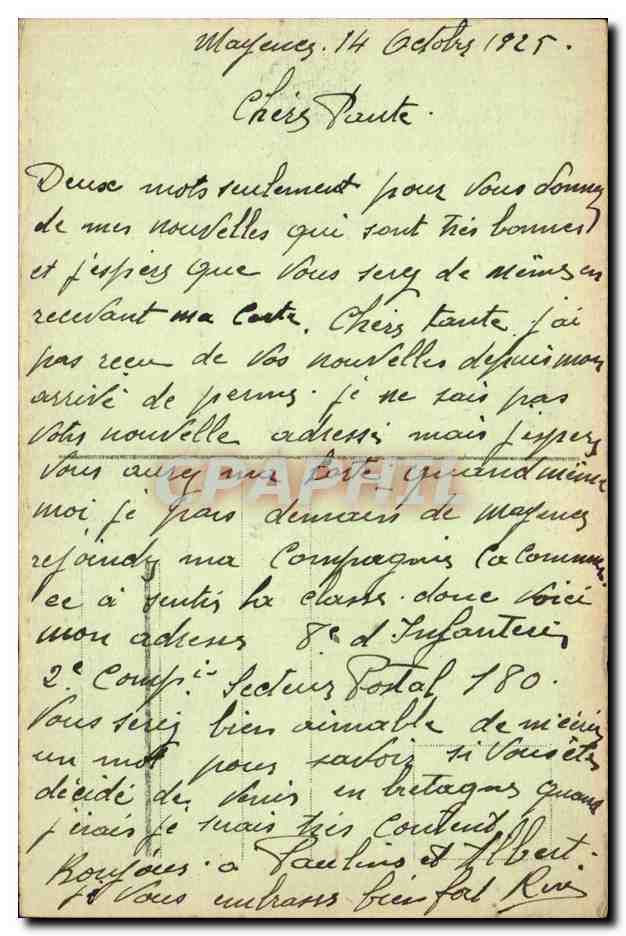 Mayence — Vue générale — éditeur et n° de série non lisibles — Rückseite