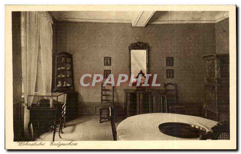 Wohnstube, Bodyschoss — intérieur d'une pièce — M. Jacobs, Kupferdruck a. M.
