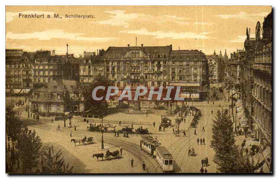 Frankfurt a.M., Schillerplatz — vue panoramique — Gerhard Blümlen & Co.