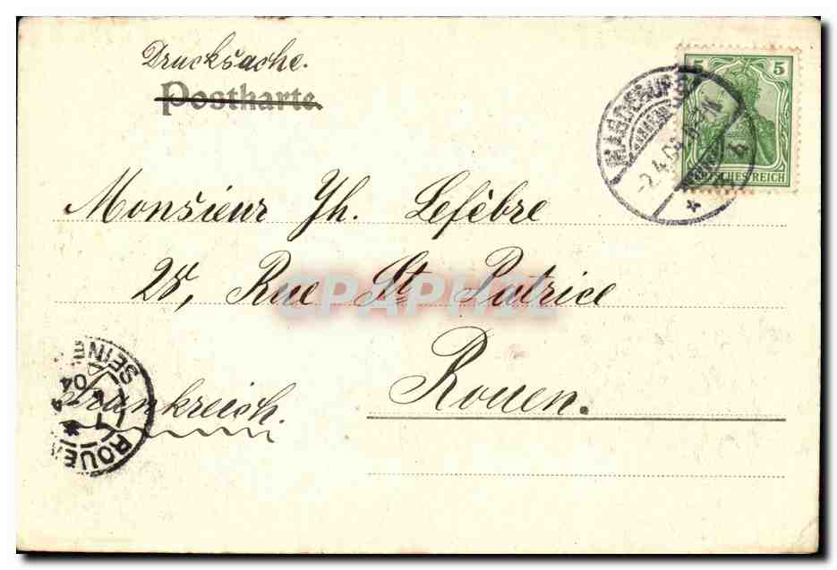 Allemagne - Deutschland - Magdeburg - Koenigsbruecke - CPA  — Rückseite