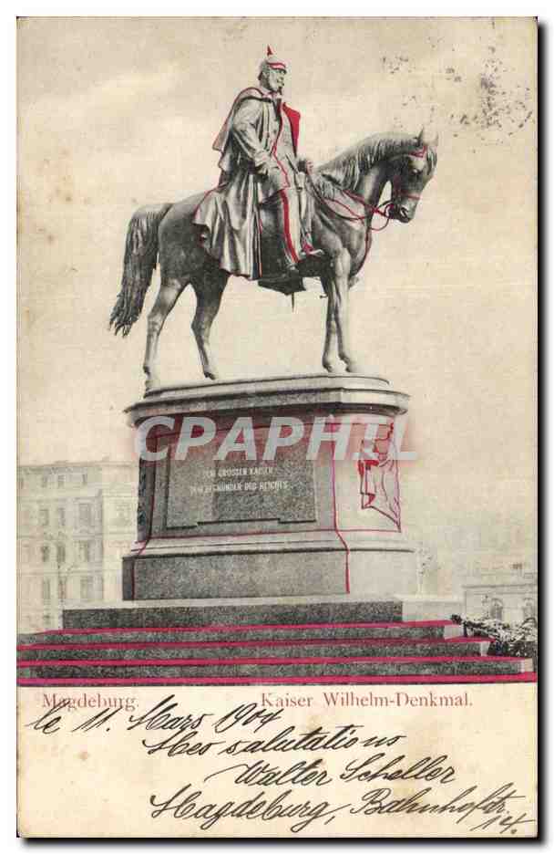 Allemagne - Deutschland - Magdeburg - Kaiser Wilhelm Denkmal - CPA 