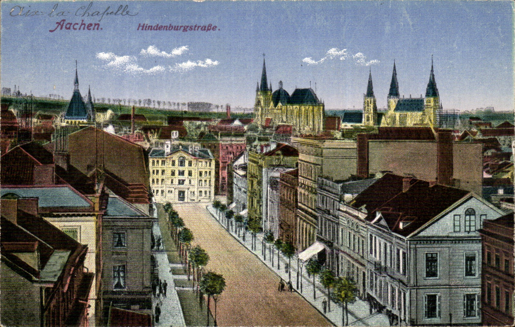 Allemagne - Deutschland - Aachen - Hindenburgstrasse - CPA 