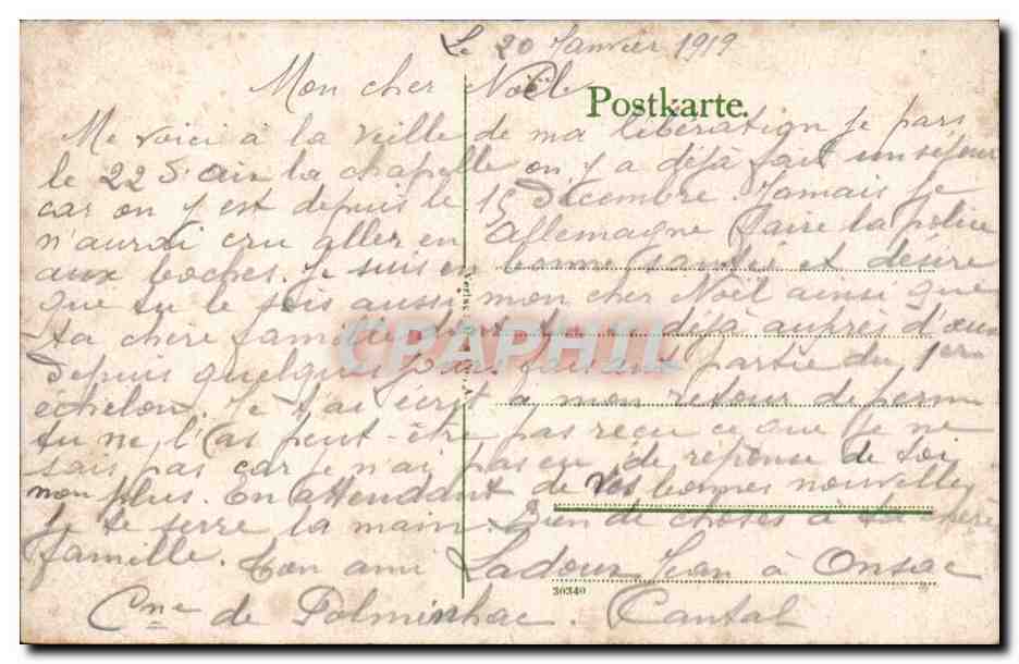 Allemagne - Deutschland - Aachen - Hindenburgstrasse - CPA  — Rückseite
