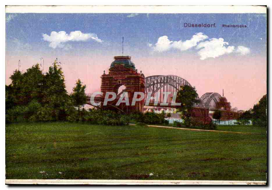 Allemagne - Deutschland - Duesseldorf - Rheinbruecke CPA 