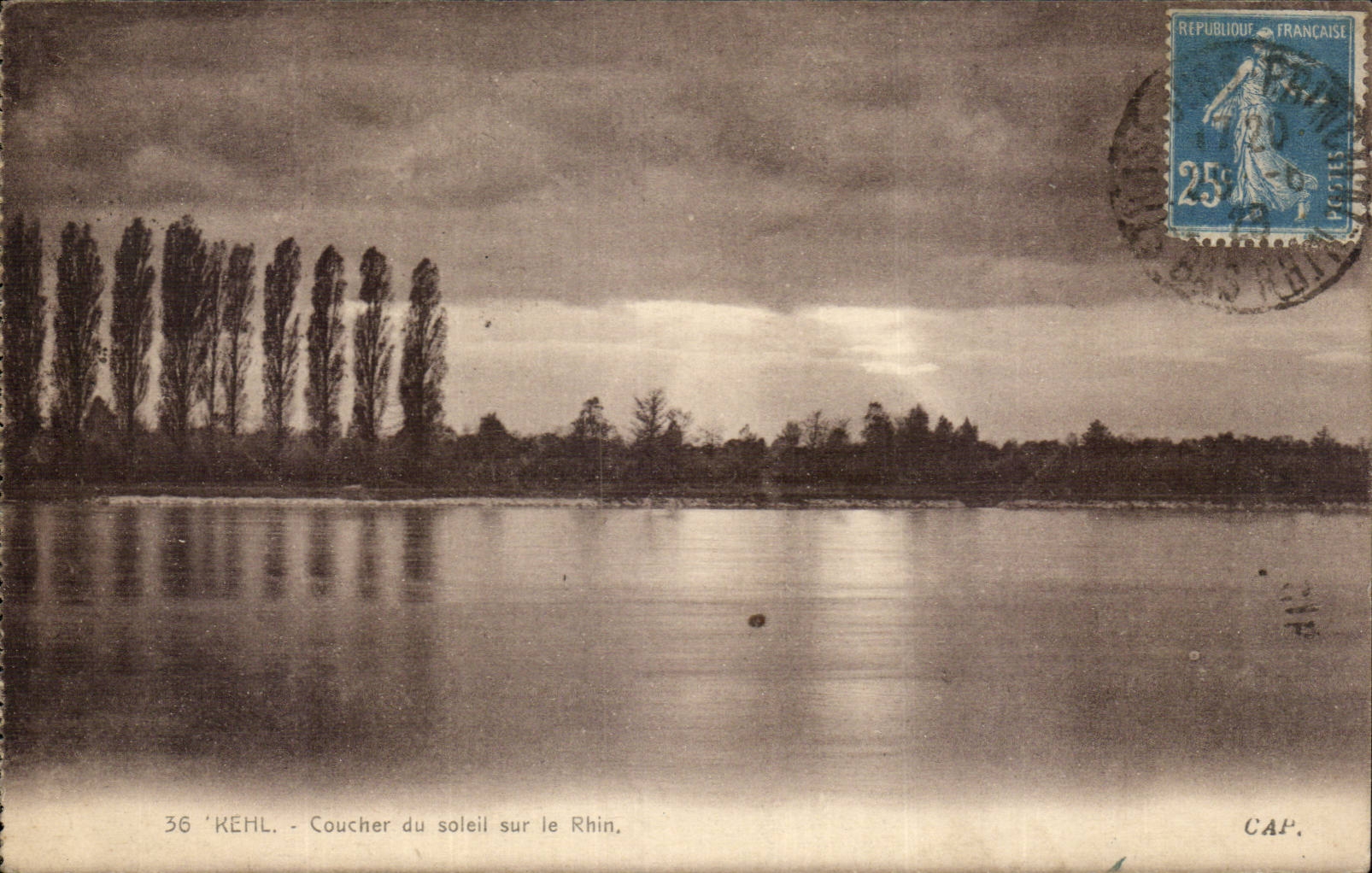 Allemagne - Deutschland - Kehl - Coucher du Soleil CPA 