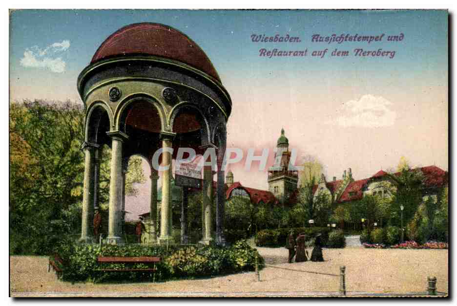 Wiesbaden. Aussichtstempel und Restaurant auf dem Neroberg — éditeur non visible, n° de série 119