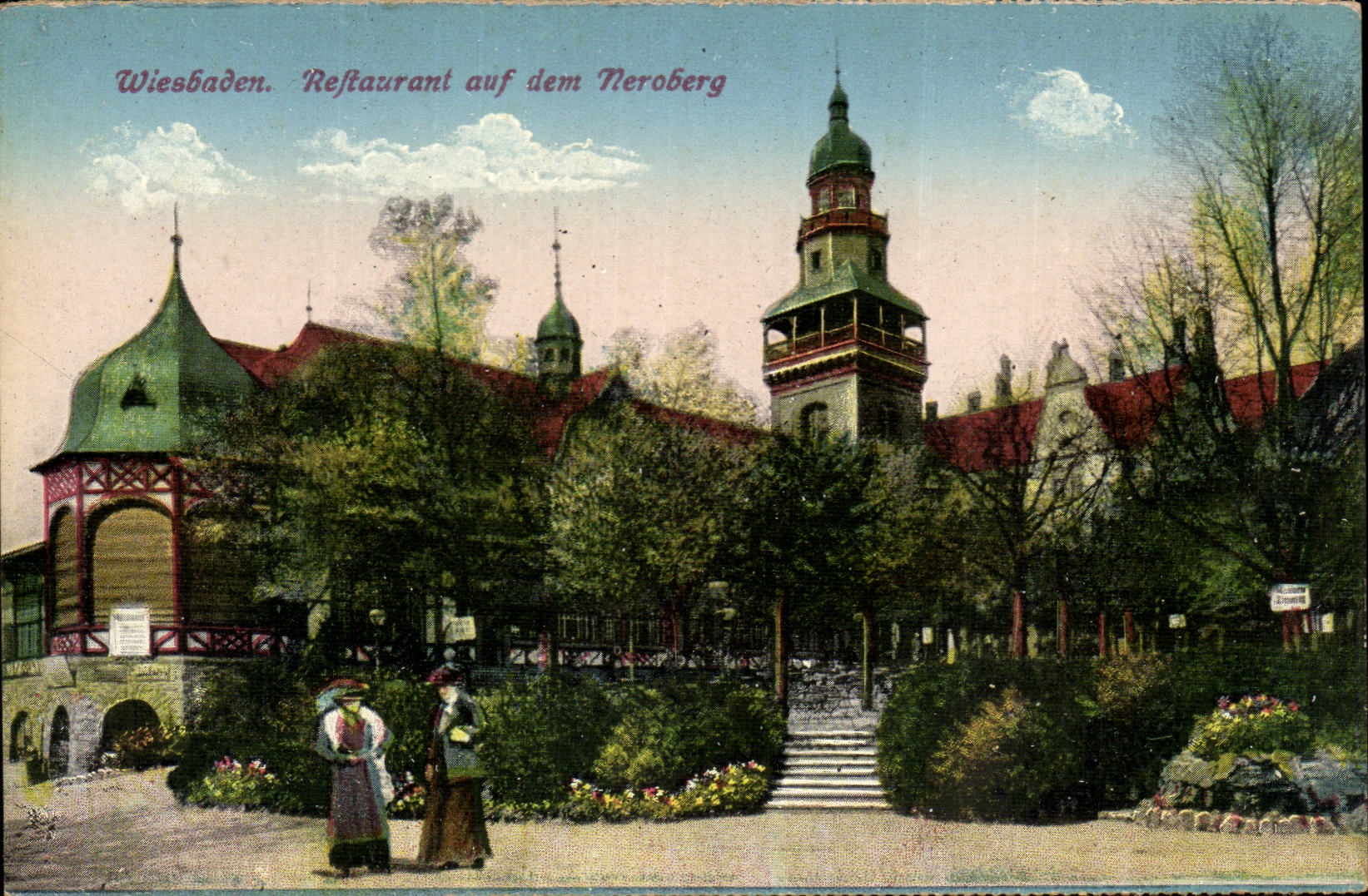 Allemagne - Deutschland - Wiesbaden - Restaurant auf dem Neroberg - CPA 