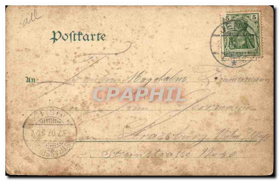 Allemagne - Deutschland - Ziegenhain - CPA  — Rückseite