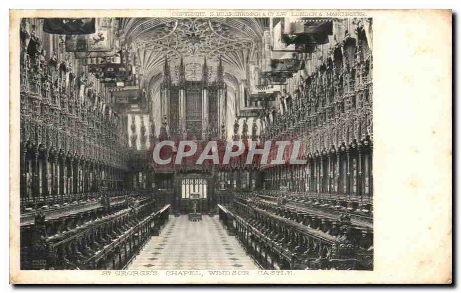 Angleterre - Berkshire - Windsor Castle - St George's Chapel - CPA 
