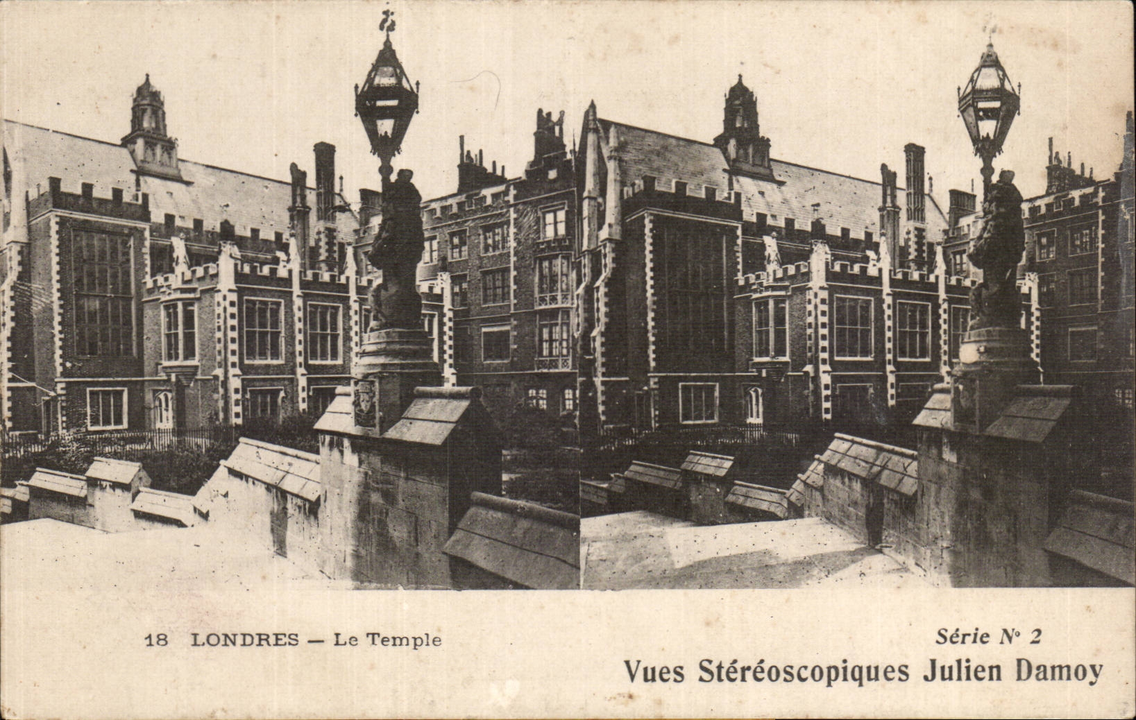 Angleterre - England - London - Londres - Le Temple - Vues Stereoscopiques - Julien Damoy - CPA 