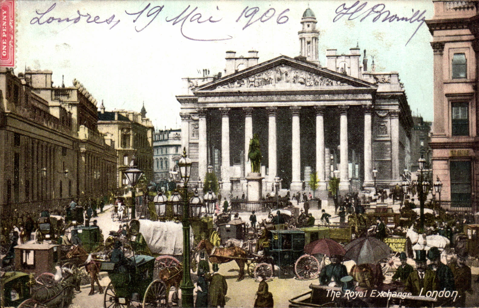 Angleterre - England - London - The Royal Exchange - 1906 - CPA 