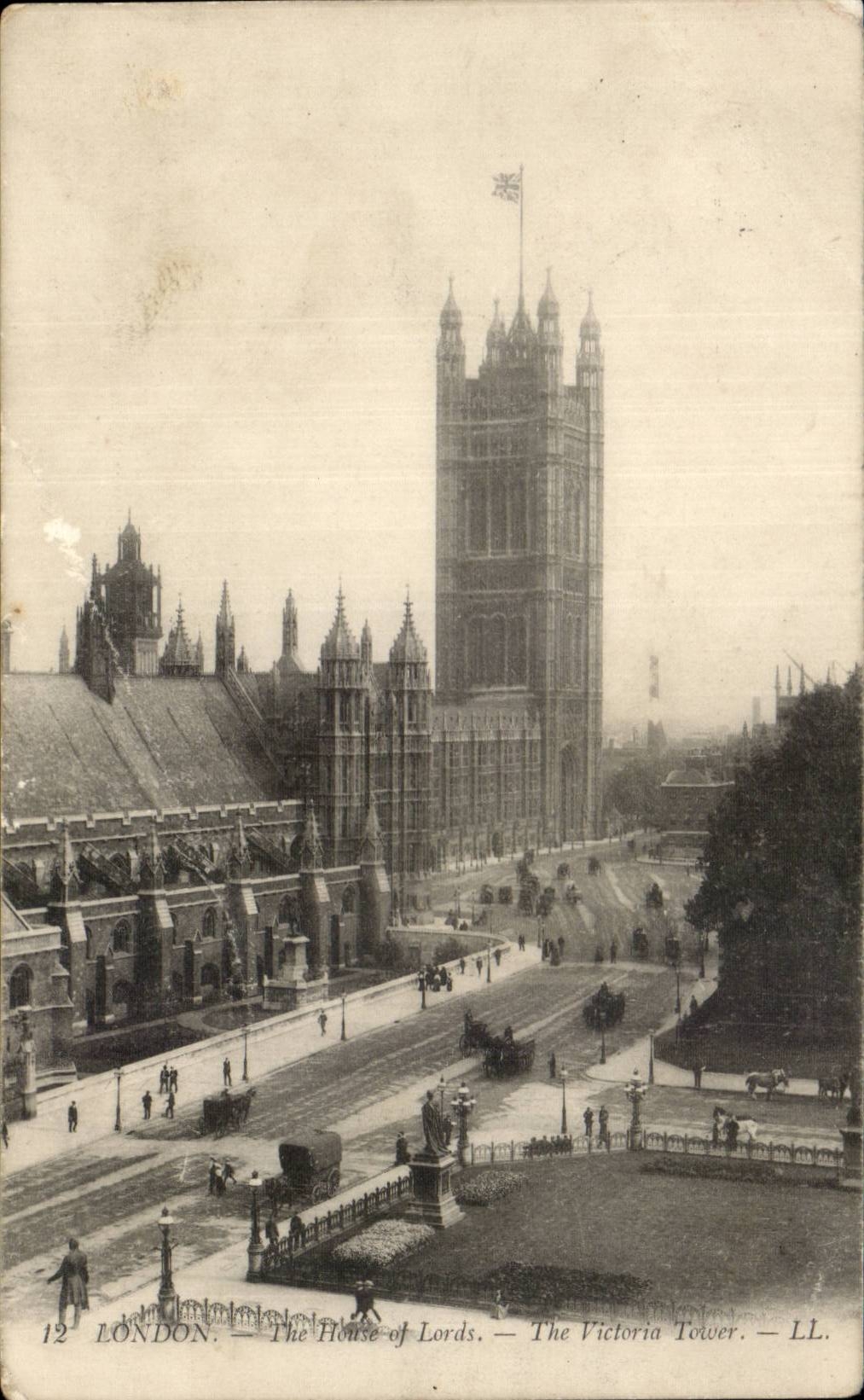 Angleterre - England - London - The House of Lord's - Victoria's Tower - CPA 