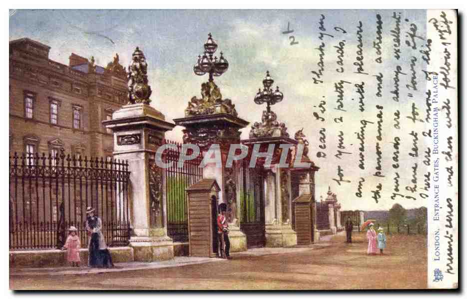Angleterre - England - London - Entrance gate - Buckingham Palace - CPA 