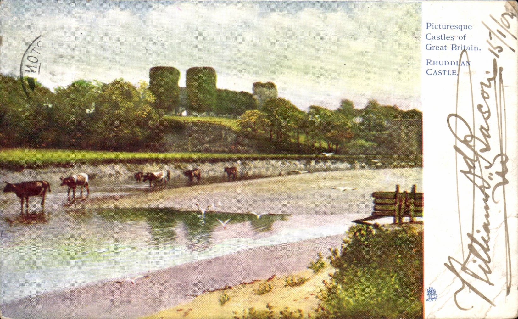 Rhuddlan Castle — Picturesque Castles of Great Britain — éditeur non visible