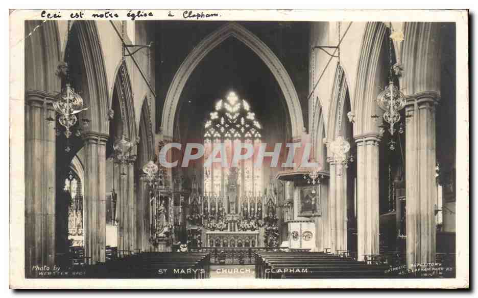 Angleterre - England - London - Clapham - St Mary's Church - CPA 