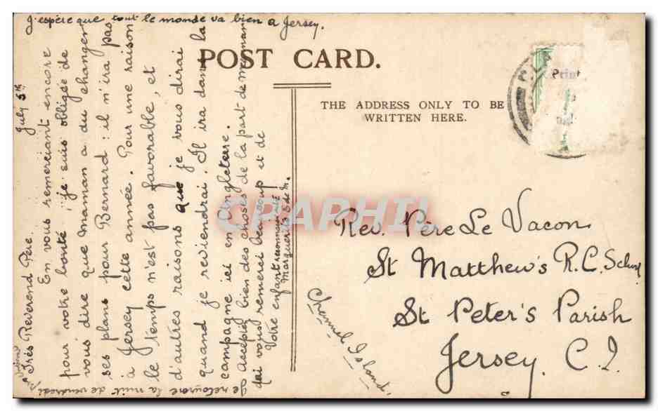 Angleterre - England - London - Clapham - St Mary's Church - CPA  — Back