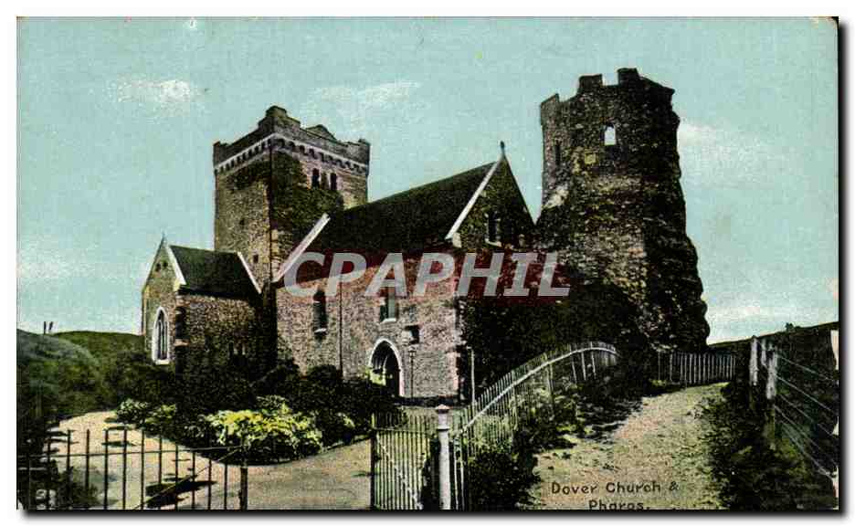 Angleterre - England - Kent - Dover - Church and Pharos - CPA 6 