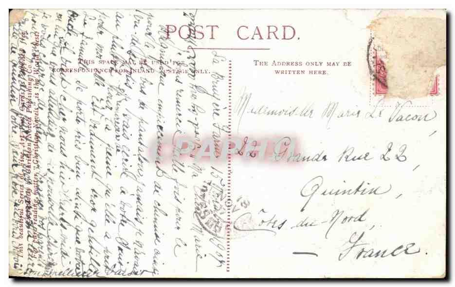 Angleterre - England - Kent - Dover - Church and Pharos - CPA 6  — Rückseite