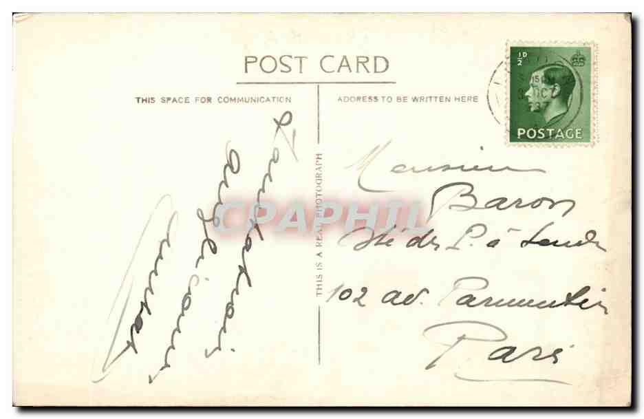 Angleterre - England - London - Westminster Abbey - CPA  — Rückseite