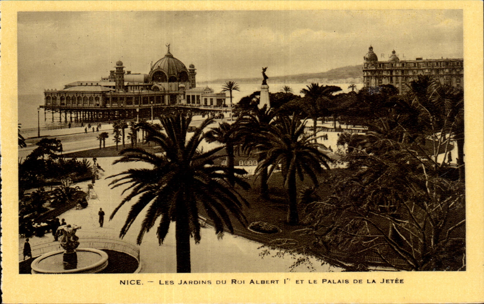 Nice - Les Jardins du Roi Albert I -- Palais de la Jetee CPA 