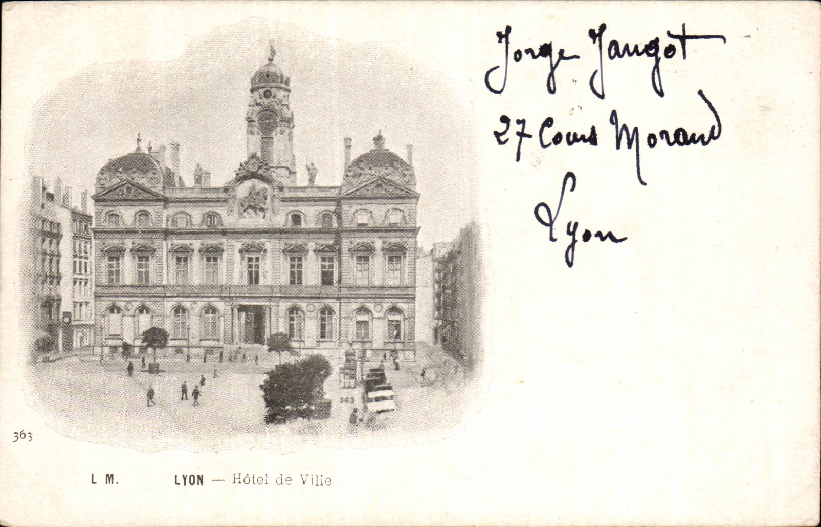 Lyon - Hotel de Ville - CPA 