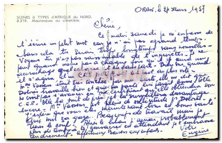 CPA Scenes et types d'Afrique du Nord Mauresques au cimetiere Femmes Folklore — Rückseite