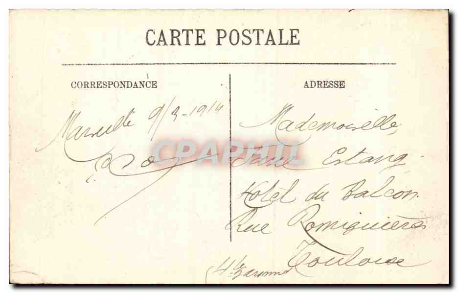 Marseille - La Cathedrale - CPA  — Verso