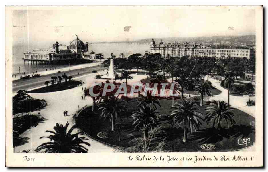 Nice - Palais de la Jetee et les Jardins du Roi Albert I - CPA 
