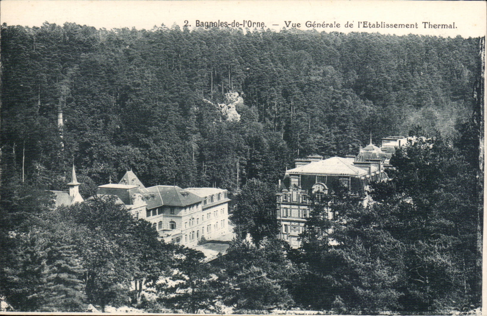 Bagnoles-de-l'Orne — Algemene uitzicht van het thermeestation — A. Dupuy