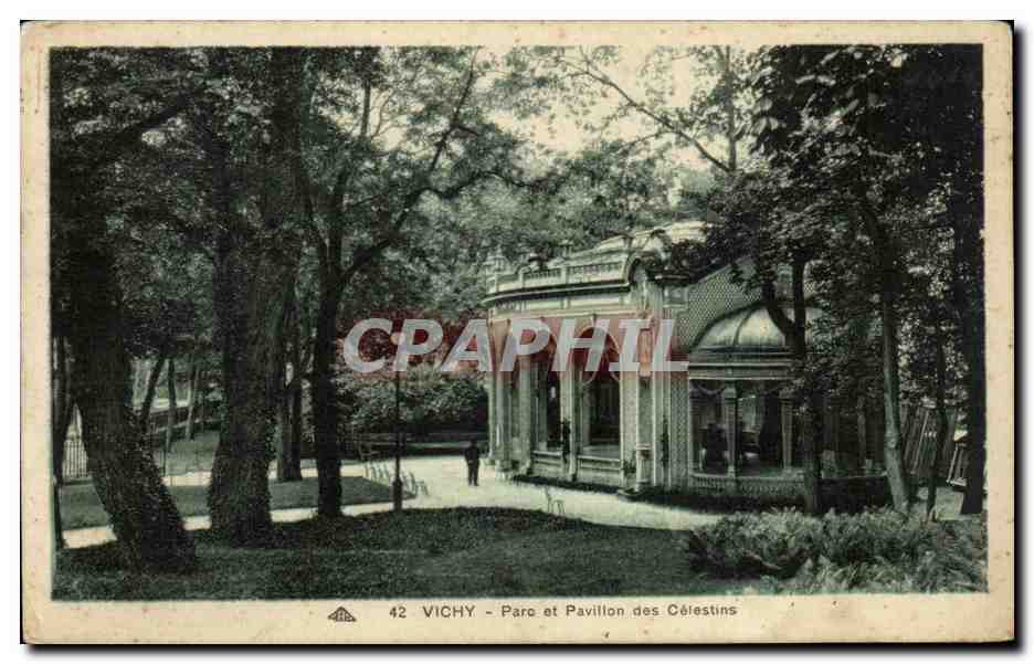 CPA Vichy Parc et pavillon des CElestins