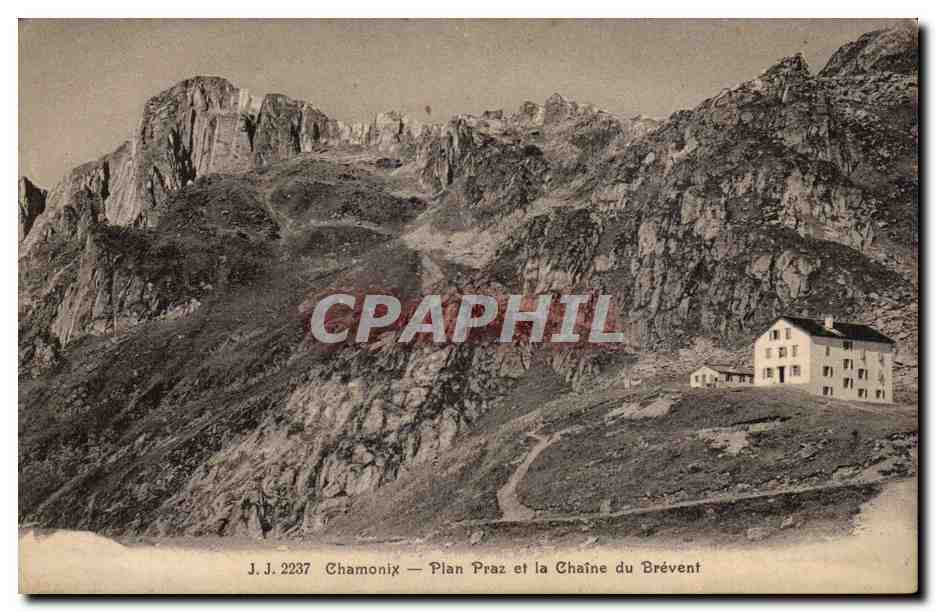 CPA Chamonix Plan Praz et la chaine du Brevent