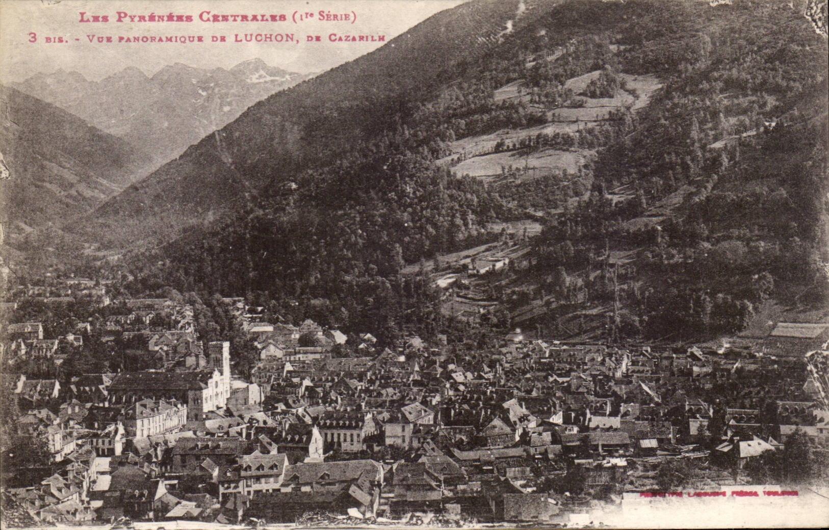 CPA Vue panoramique de Luchon d Cazarilm