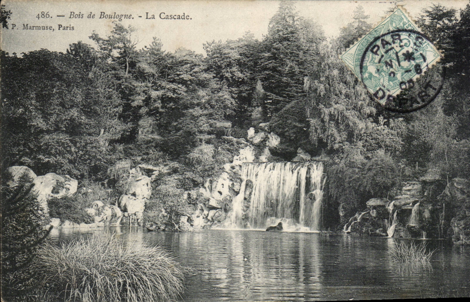 CPA Bois de Boulogne la cascade
