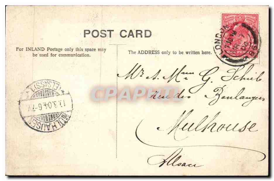 Angleterre - England - London - The British Museum - CPA  — Rückseite