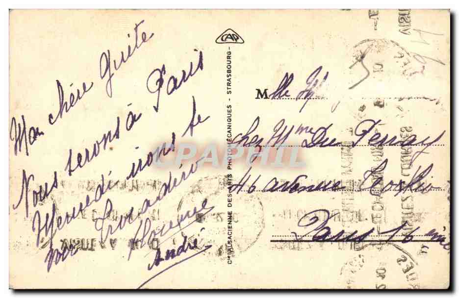 Lourdes - La Grotte et La Basilique - CPA  — Verso