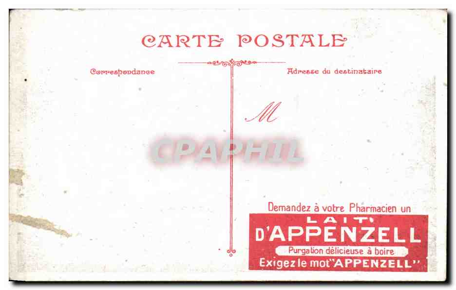Orleans - Square Gambetta - Eglise Saint Paterne - CPA ( publicite Lait d'Appenzell ) — Rückseite