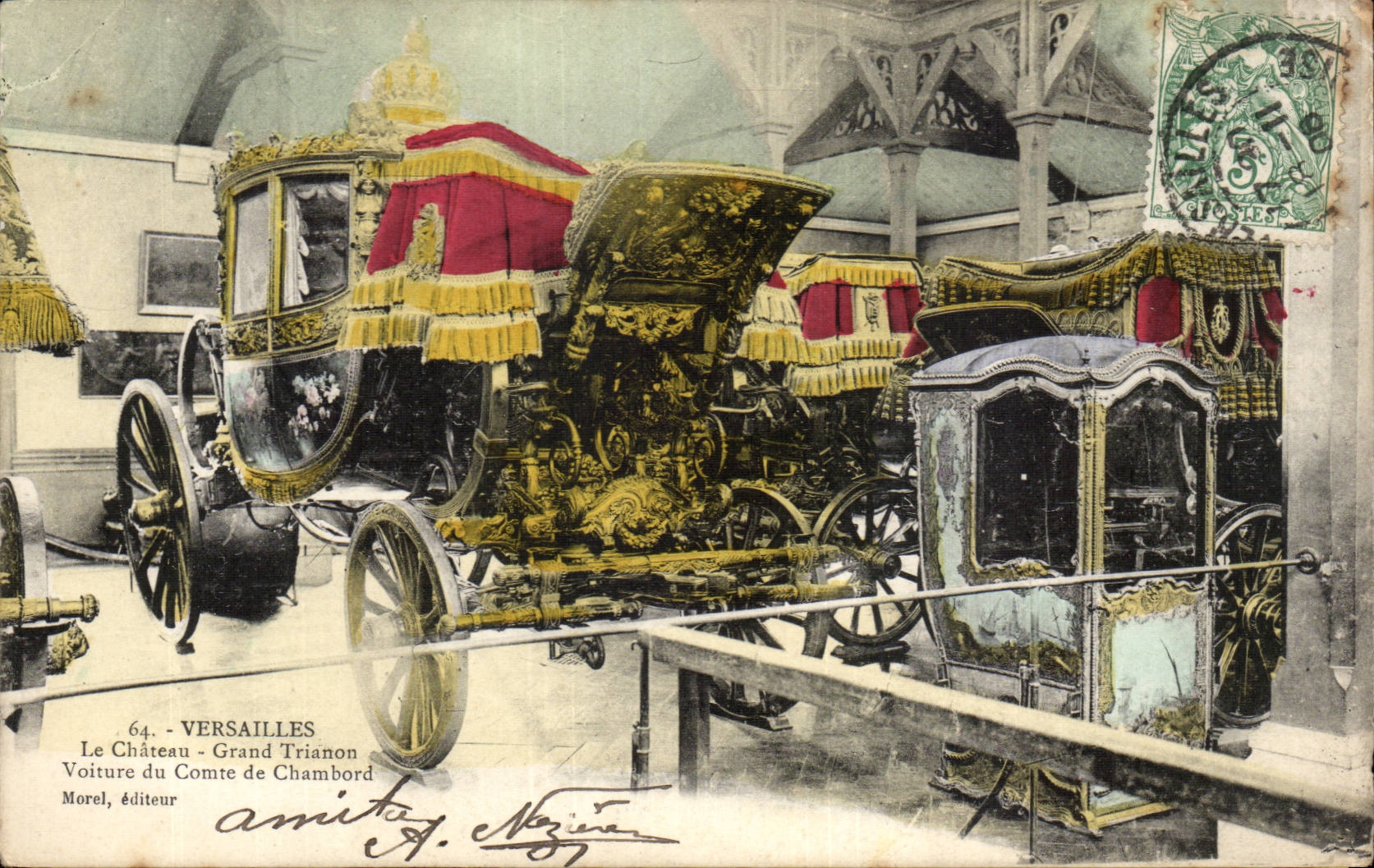 Versailles - Le Chateau - Grand Trianon - Voiture du Comte de Chambord - CPA 