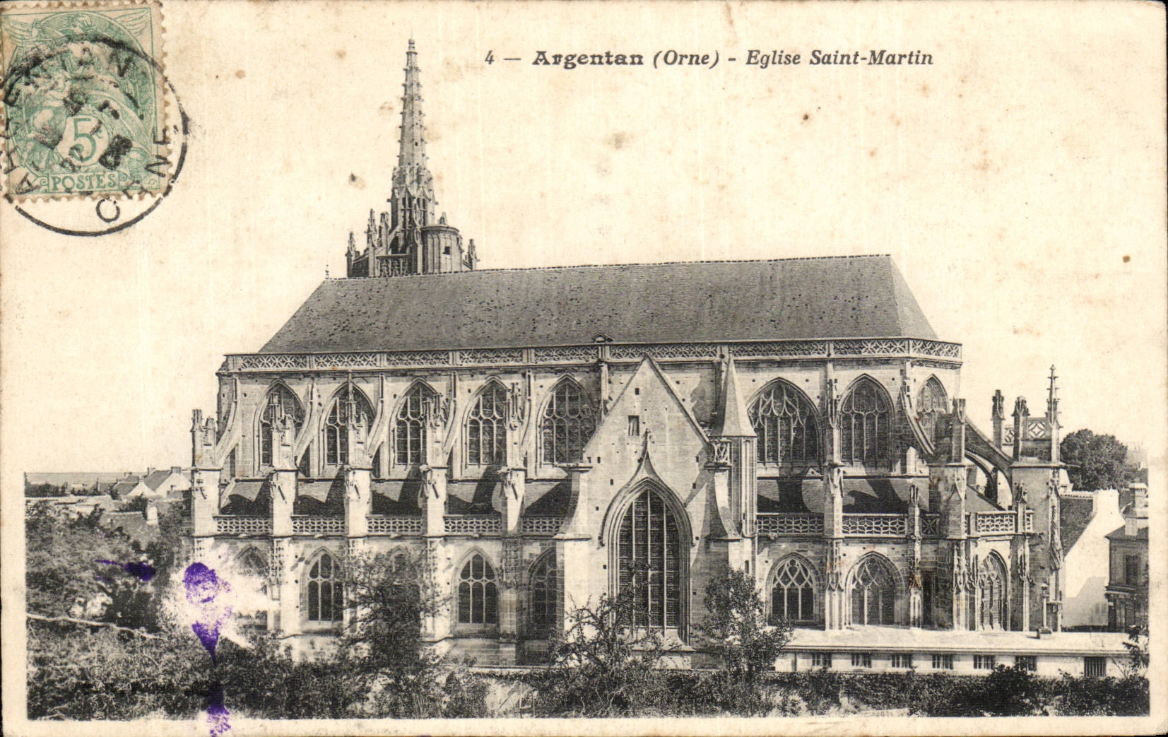 Argentan - Eglise Saint Martin - CPA 