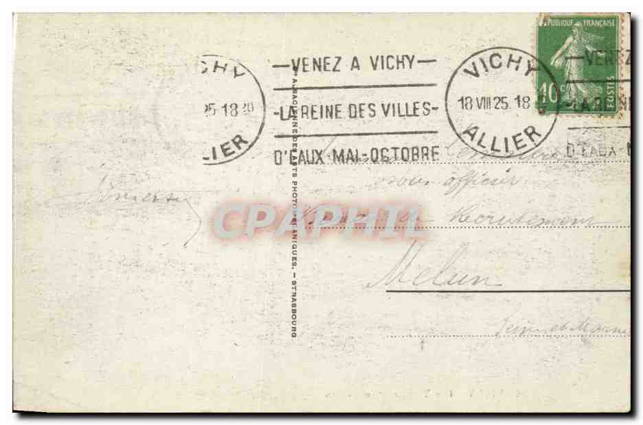 Vichy - Les Terrasses du Casino - CPA  — Rückseite