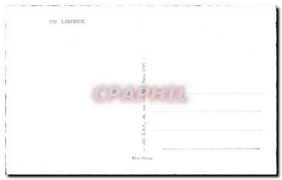 Lisieux - Souvenir - CPA  — Rückseite
