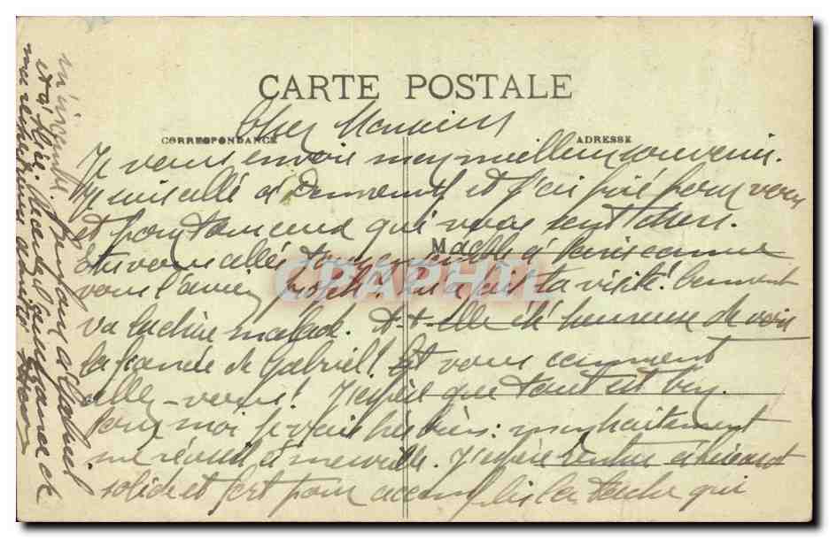 Huis van Jeanne d'Arc en Groep Mercié — Collectie van de Basiliek van Bois-Chenu — Achterkant