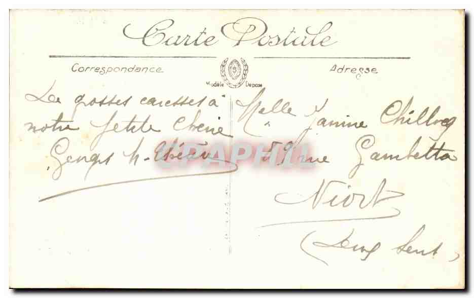 Paris - 1 - La Conciergerie - CPA  — Verso
