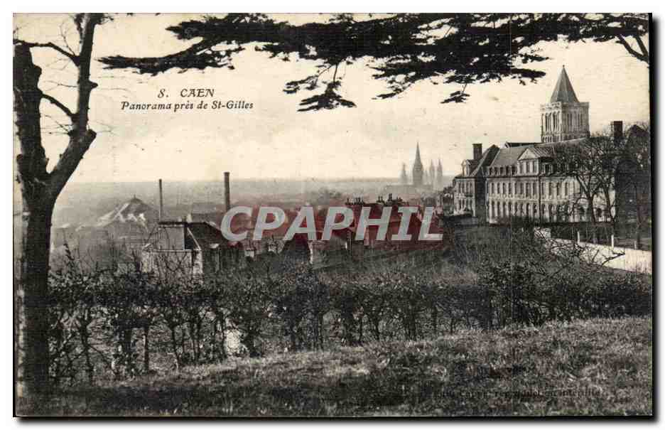 Caen - Panorama pres de Saint Gilles - CPA 
